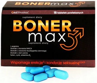 Modré Tablety Boner Max 15ks potence erekce sex libido testosteron