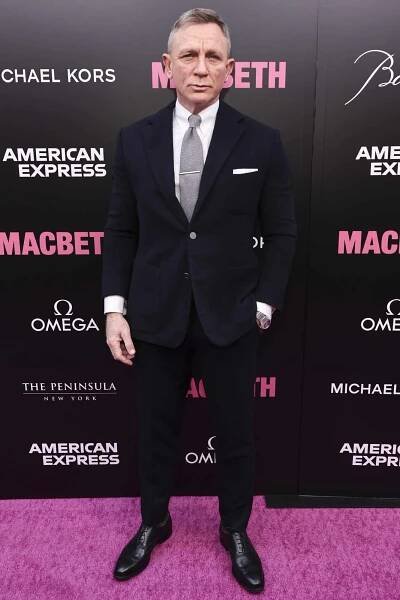 Daniel Craig attends "MacBeth" Broadway Opening Night at Longacre Theatre in New York City