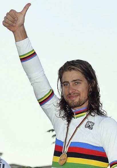 Peter Sagan slaví obhajobu titulu mistra světa