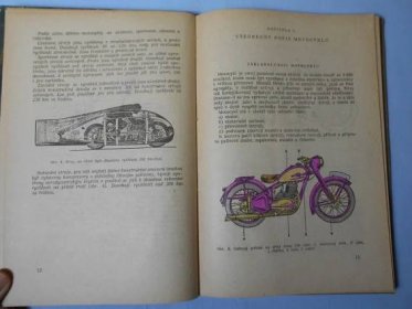 Učebnice řidiče motocyklisty : učební pomůcka pro zákl. výcvik řidičů-motocyklistů, 1956