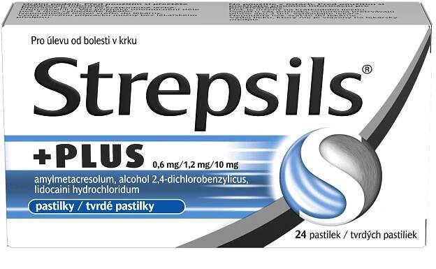Strepsils Plus 0,6 mg/1,2 mg/10 mg pastilky