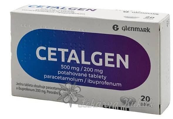 CETALGEN POR 500MG/200MG TBL FLM 20 II