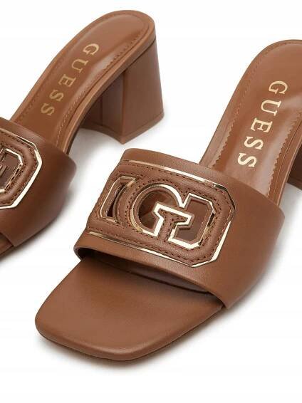 Guess Nazouváky Guess FLJGAS LEA03 Hnědá
