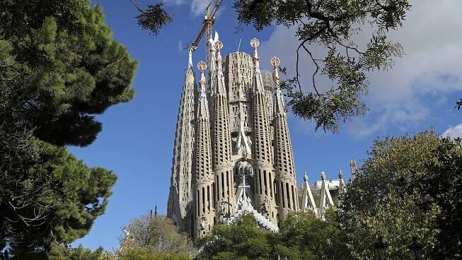 Barcelona’s famous Sagrada Familia cathedral nears completion as evangelist towers finished