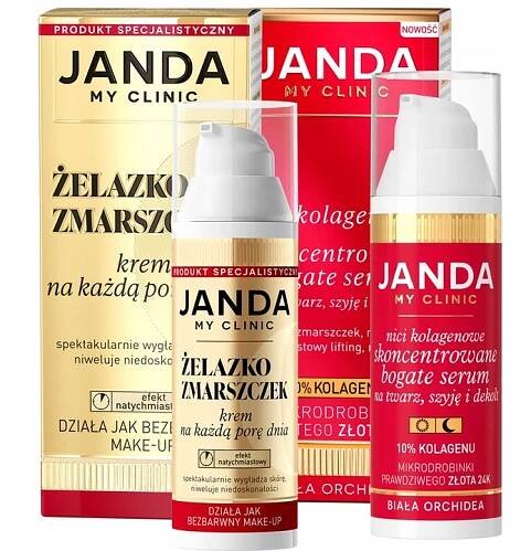 Janda Sada Dárek Žehlička+Sérum Kolagenové nitě omlazení vrásek
