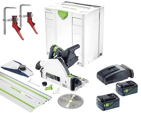 Aku ponorná pila Festool TSC 55 5,0 KEBI-Set-SCA-FS+ pákové svěrky | NaradiOnline 