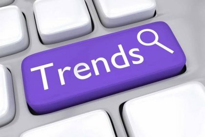 Online trends search concept — Stock Image