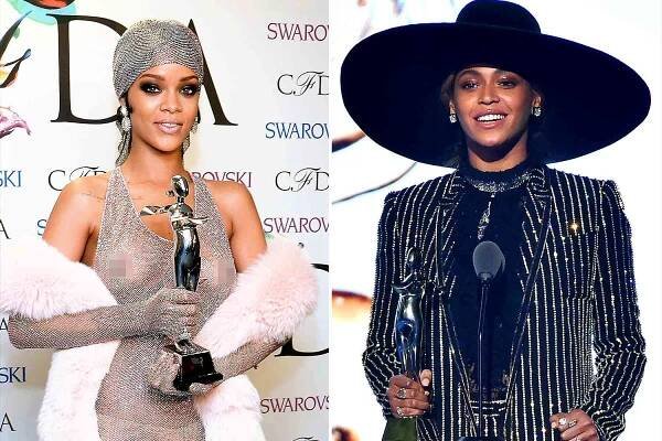 Rihanna and Beyonce