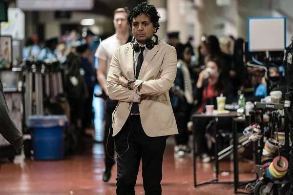 M. Night Shyamalan on the set of 'Trap'