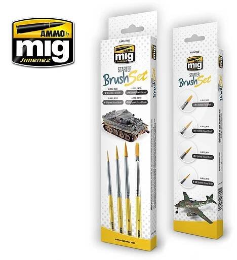 Starter Brush Set - 5/0, 2, 4, 6 (4pcs.)