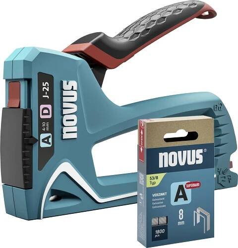 Novus Tools J-25, 030-0459 ruční sponkovačka, Typ 53, Typ 53F, Typ 37, Typ 11, dĺžka 4 - 10 mm