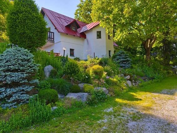 Zahrada ubytování Pension DORO