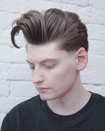 Pompadour Undercut Haircut for Long Hair