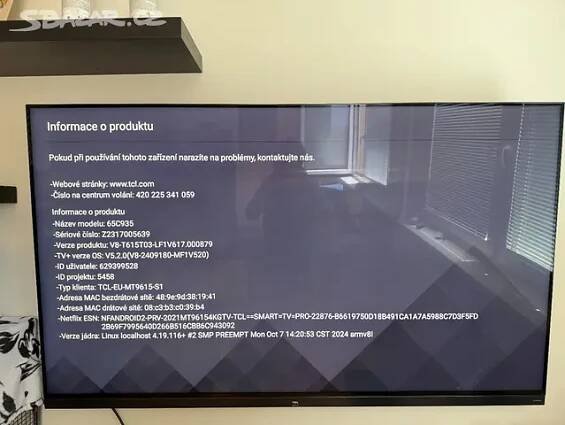 Televize TCL 65" 65C935