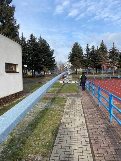 Osvětlení stadionu Lapač v Uherském Brodě - Abatec