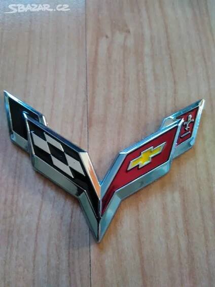 Chevrolet Corvette - znak, logo. - Praha - Bazar