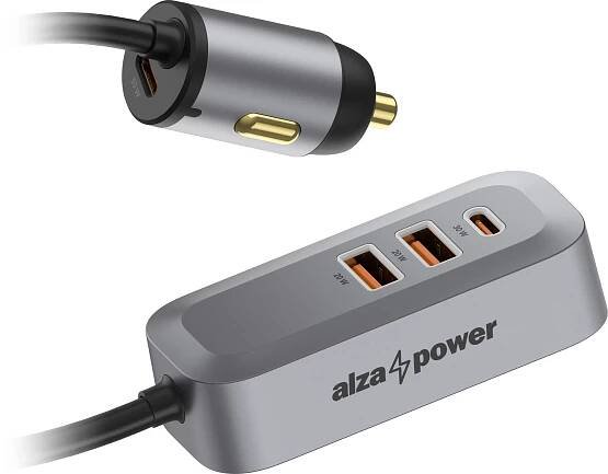 AlzaPower Car Charger X560 Multi Charge 20W šedá