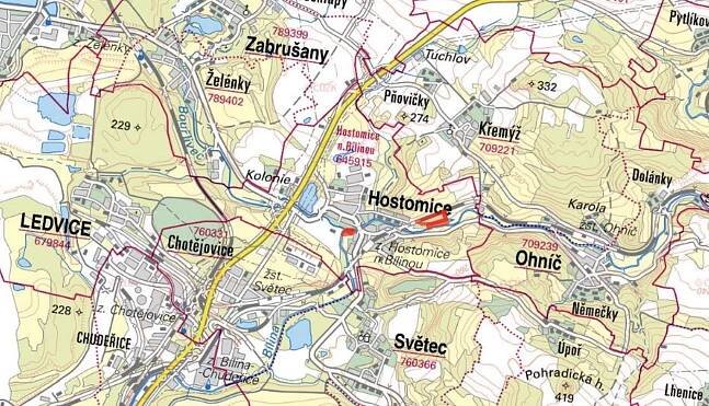 Prodej Pozemek, Hostomice, okres Teplice