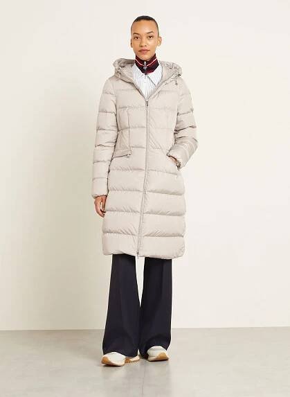 MONCLER Péřový kabát AVOCETTE KRÉMOVÁ