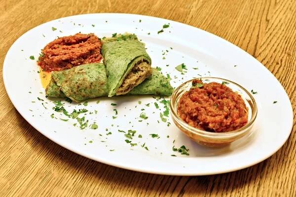 Vegetariánské menu o 3 chodech v restauraci Maitrea pro 2 osoby