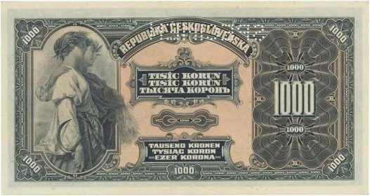 1000 Kč 1919 rub