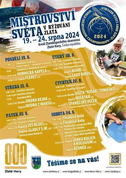 Program Rýžování zlata Zlaté Hory 2024