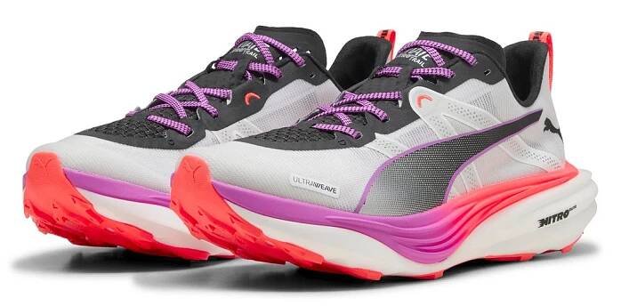 Pánské běžecké boty Puma DEVIATE NITRO ELITE TRAIL bílé | AD Sport