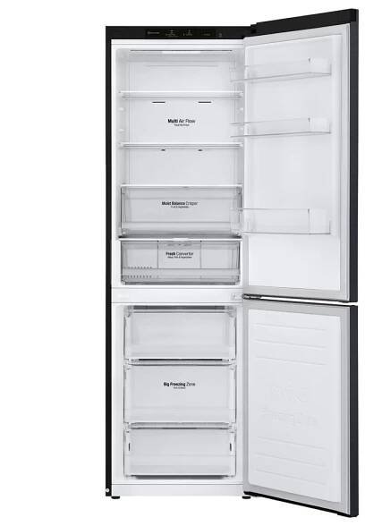 LG Kombinovaná chladnička LG | C | 341 l |DoorCooling+™|Černá/šedá, GBB61MCGCN1
