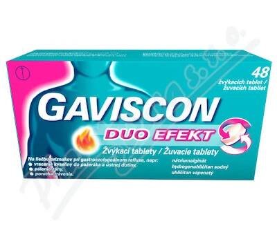 Gaviscon Duo Efekt 250mg/106.5/187.5mg tbl.48