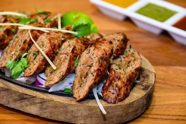 PESABERI LAMB SEEKH KABAB - Namaste India Bistro