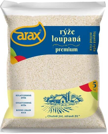 ARAX Rýže kulatozrnná loupaná 5 kg