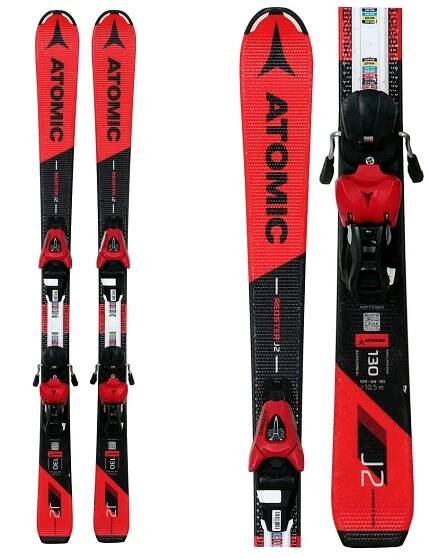 Dětské sjezdové lyže Atomic Redster J2 + C5 SR AASS01348 vel.130-150 - red - Sportovna