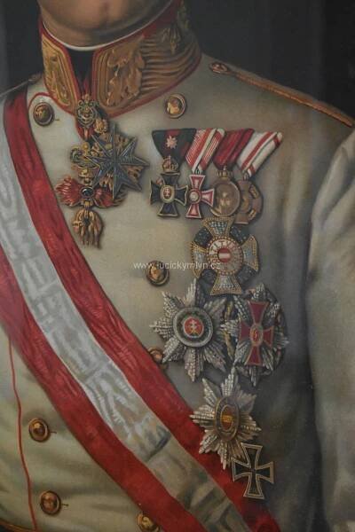 Karel I. Habsburský, poslední císař rakouský na oficiálním dobovém tisku
