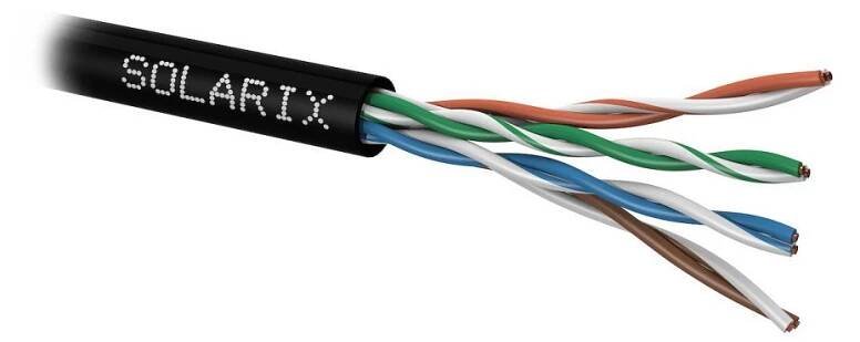 Solarix SXKD-5E-UTP-PE venkovní, 100m/box, Fca