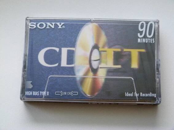 kazeta Sony CD-IT 90, typ II, 1995-96, US trh