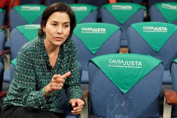 Ana Cristina Gonzalez during an interview in Bogota, Colombia, February 22, 2022. Photo credit: © Carlos Ortega/EPA-EFE/Shutterstock