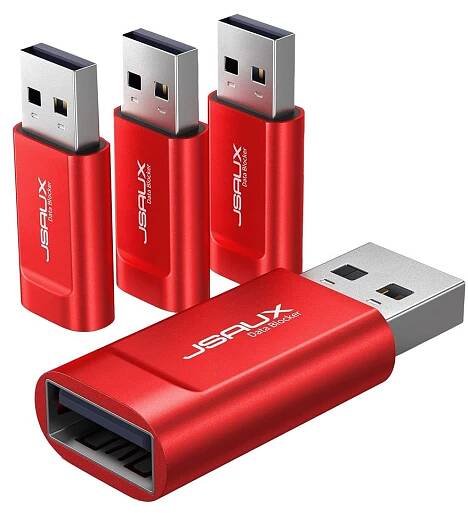 Amazon JSAUX USB Data Blocker, (4-Pack) USB-A Defender Only for Quick