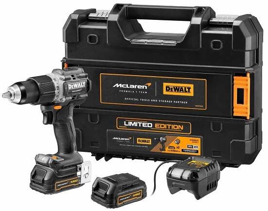 DeWalt McLaren DCD85ME2GT 2x 1,7 Ah + nabíječka + kufr od 7 099 Kč