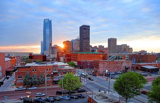panorama města oklahoma - oklahoma city - stock snímky, obrázky a fotky