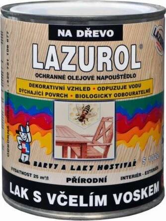 Barvy a laky Hostivař Lazurol S1022 0,75 l