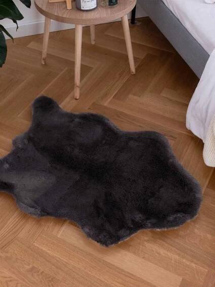 Umělá kožešina 60 × 90 cm – tmavě šedá