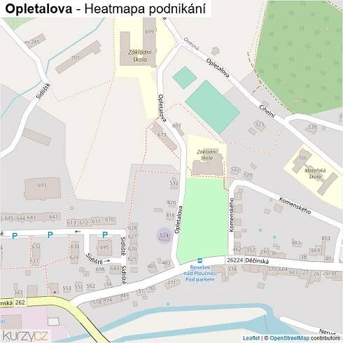 Mapa Opletalova - Firmy v ulici.
