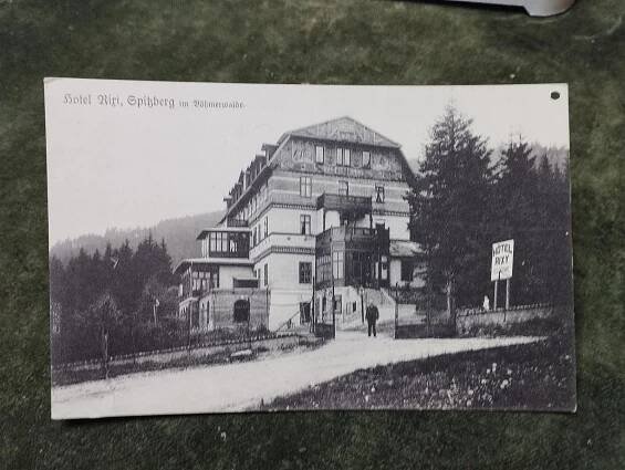 Hotel Rixi Šumava Špičák Železná Ruda Karlovy Vary zaniklé - Pohlednice místopis