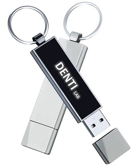 Kovový USB flash disk s LED logem | smero-reklamniIT.cz