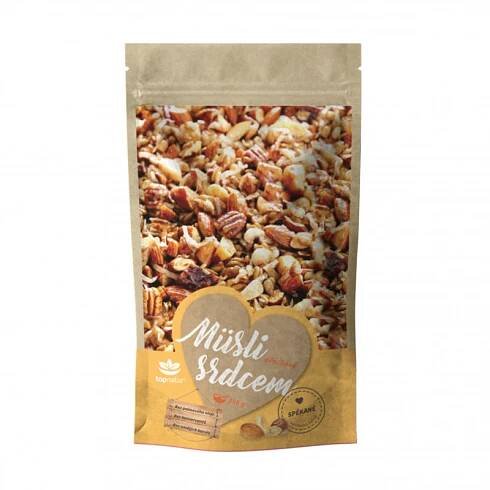 TOPNATUR Müsli srdcem Ořechové 350g - srovnání cen | Leano.cz