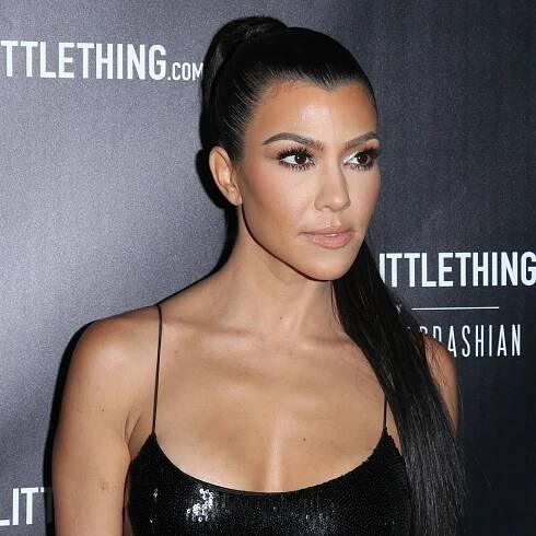 Naturally, Kourtney Kardashian Put an Emo Twist on the Nude Manicure — See Photo