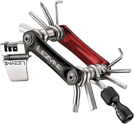 Multiklíč Lezyne RAP - 15 CO2 Red/Black