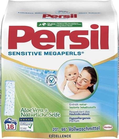 Persil Sensitive Megaperls Aloe Vera prací prášek 1,04 kg od 219 Kč
