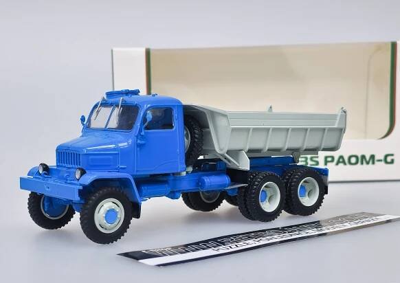 Praga V3S sklápěč - modrá/šedá 1:43 MODIMIO
