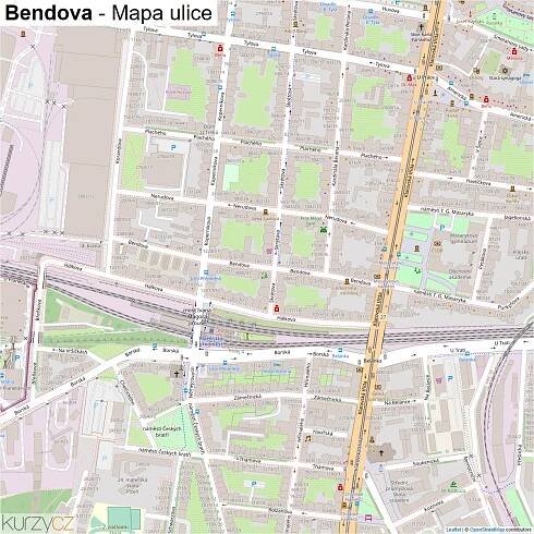 Bendova - mapy | Kurzy.cz